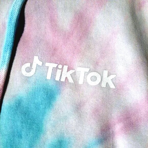 Tiktok Hoodie Women's Medium Pastel Tie-Dye Sweatshirt Independent Trading Co. - Picture 2 of 6